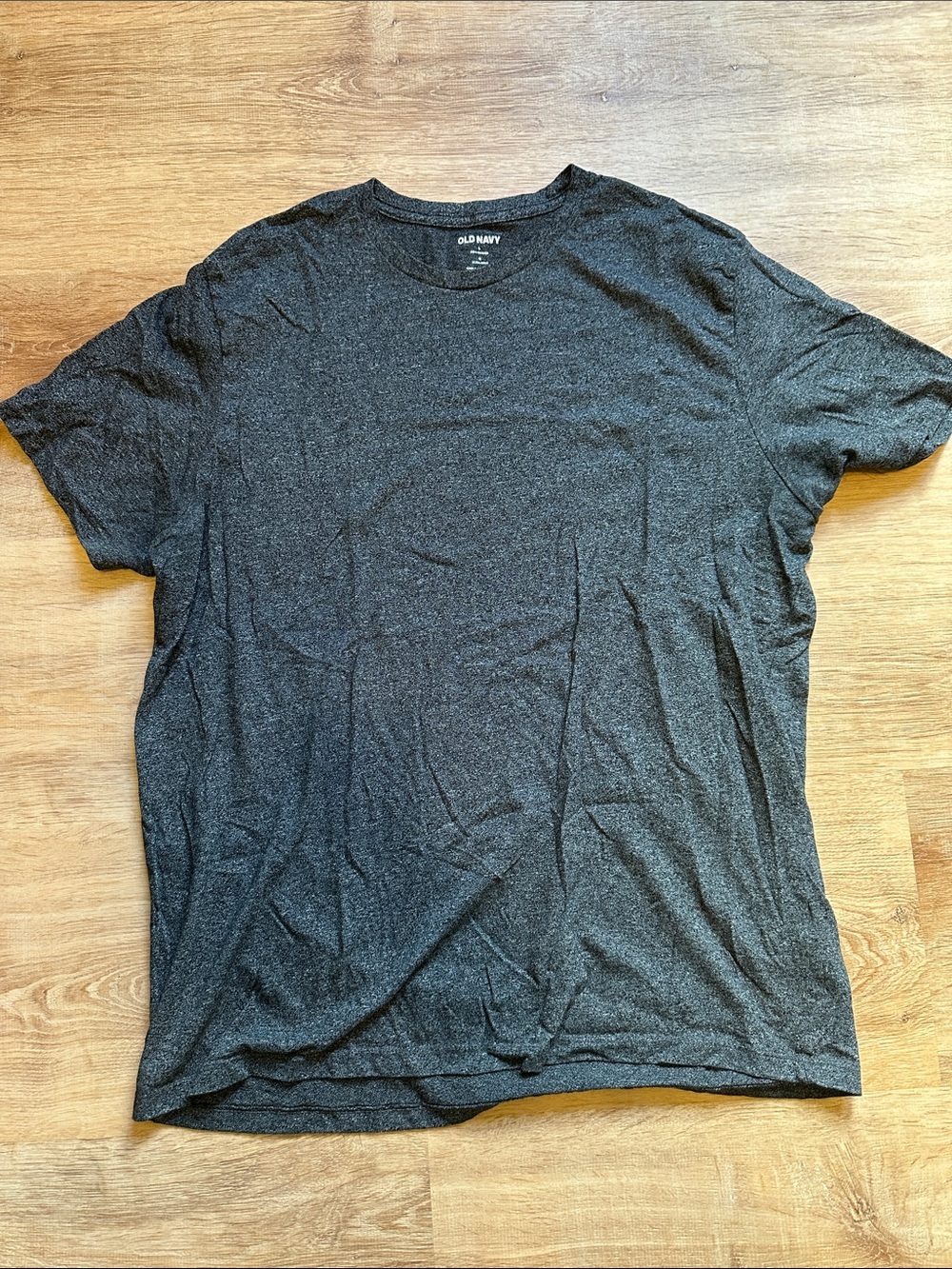 Old Navy Men's Dark Heather Gray Short Sleeve Crew Tee